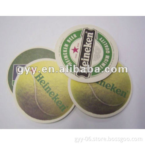 Round paper cup coaster